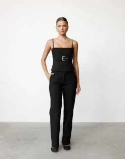 Terese Top (Black)*CHARCOAL Clearance