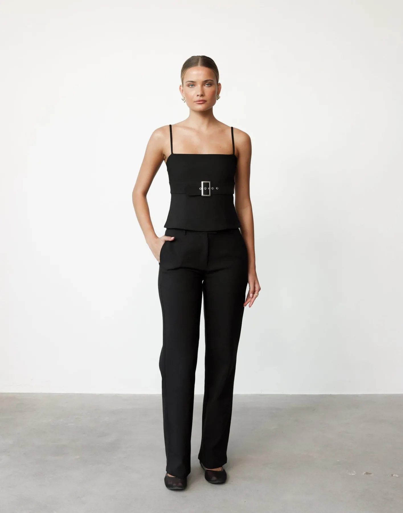 Terese Top (Black)*CHARCOAL Clearance