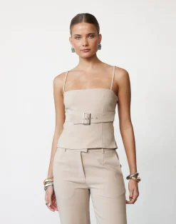 Terese Top (Ecru)*CHARCOAL Sale