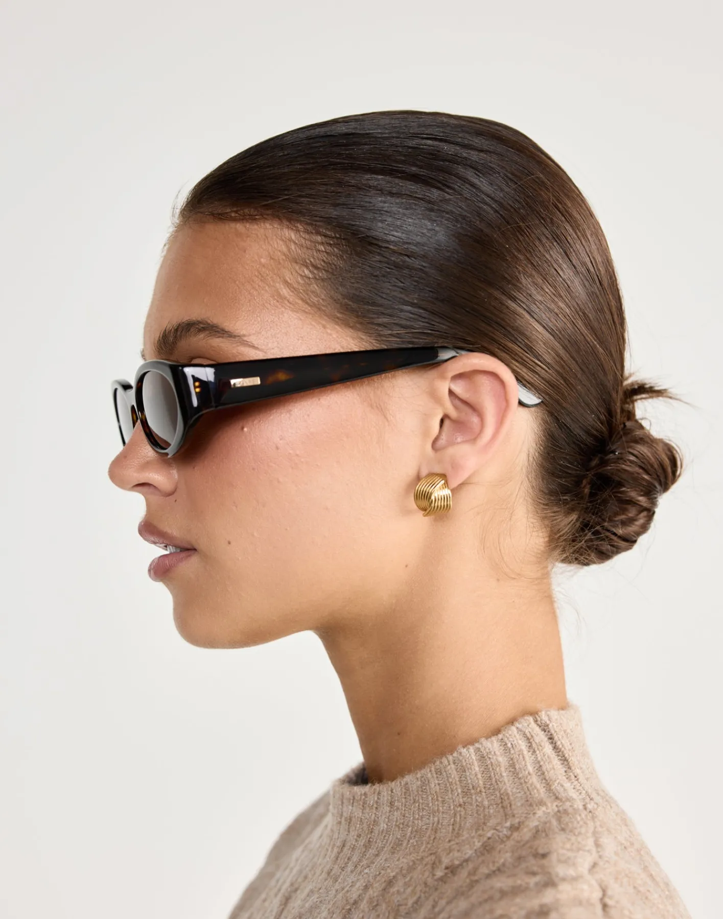 The Kasia Sunglasses (Havana Tort - Walnut) - By Banb*BANBE Outlet
