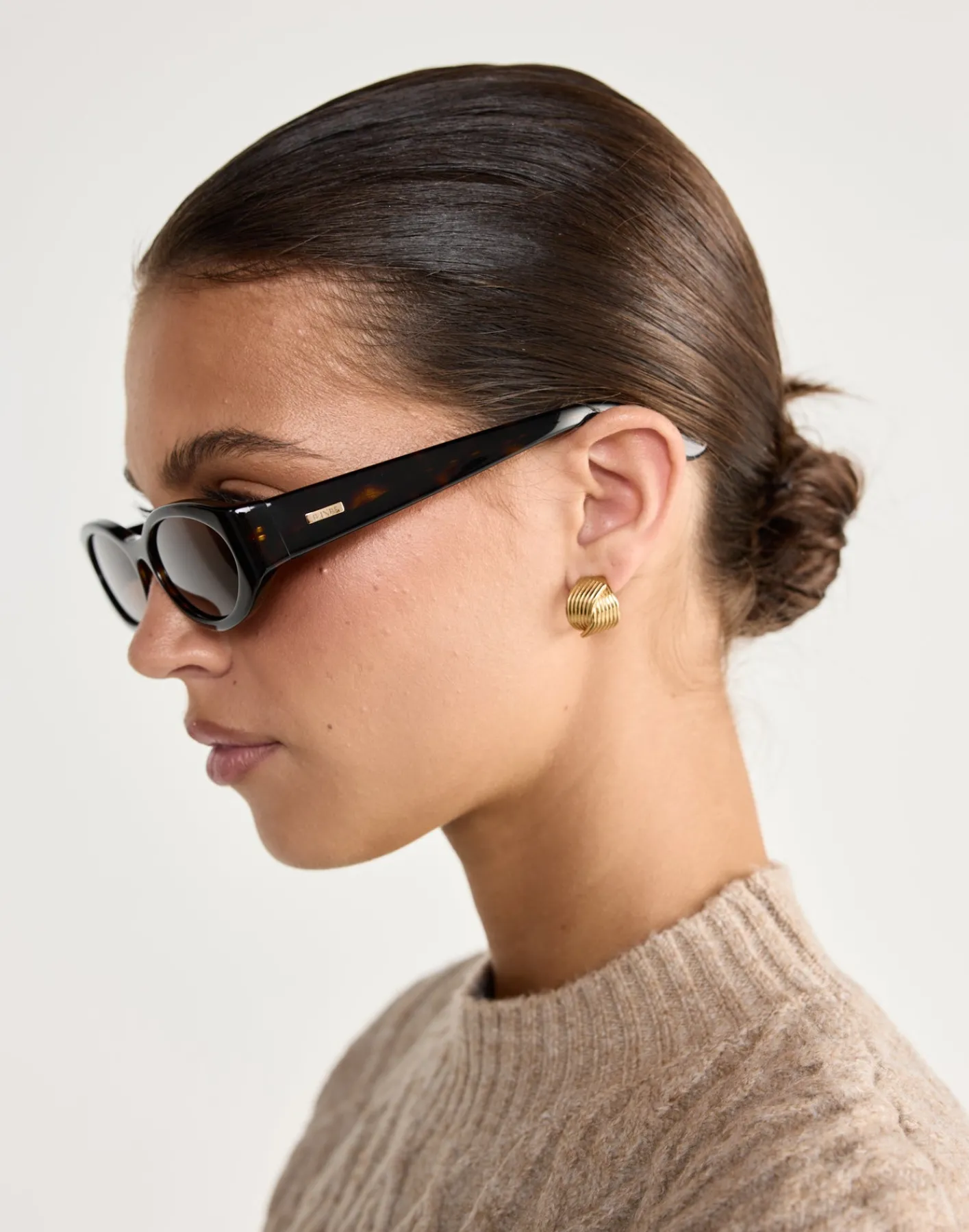 The Kasia Sunglasses (Havana Tort - Walnut) - By Banb*BANBE Outlet