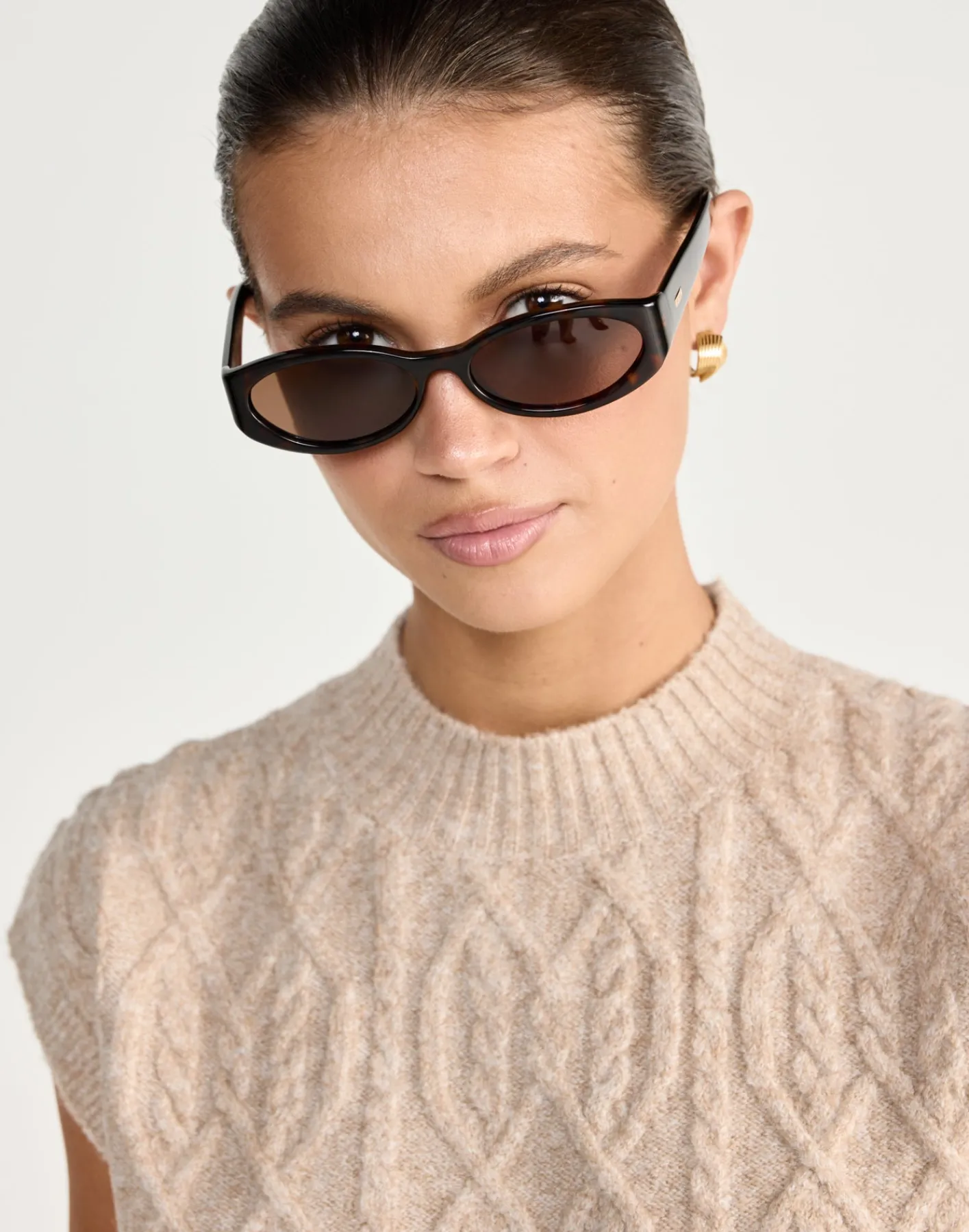 The Kasia Sunglasses (Havana Tort - Walnut) - By Banb*BANBE Outlet