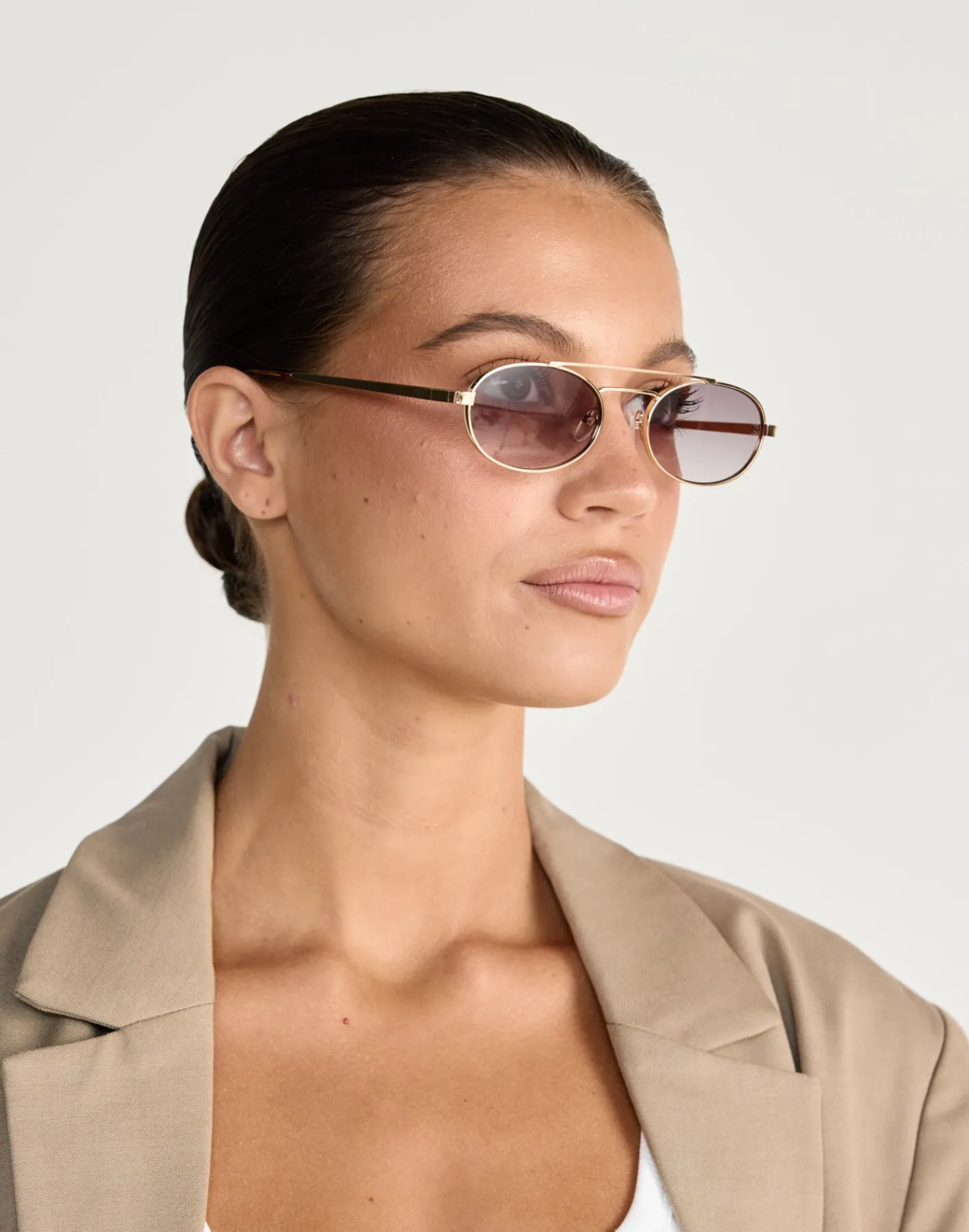The Winnie Sunglasses (Gold-Smoke Fade) - By Banb*BANBE Outlet