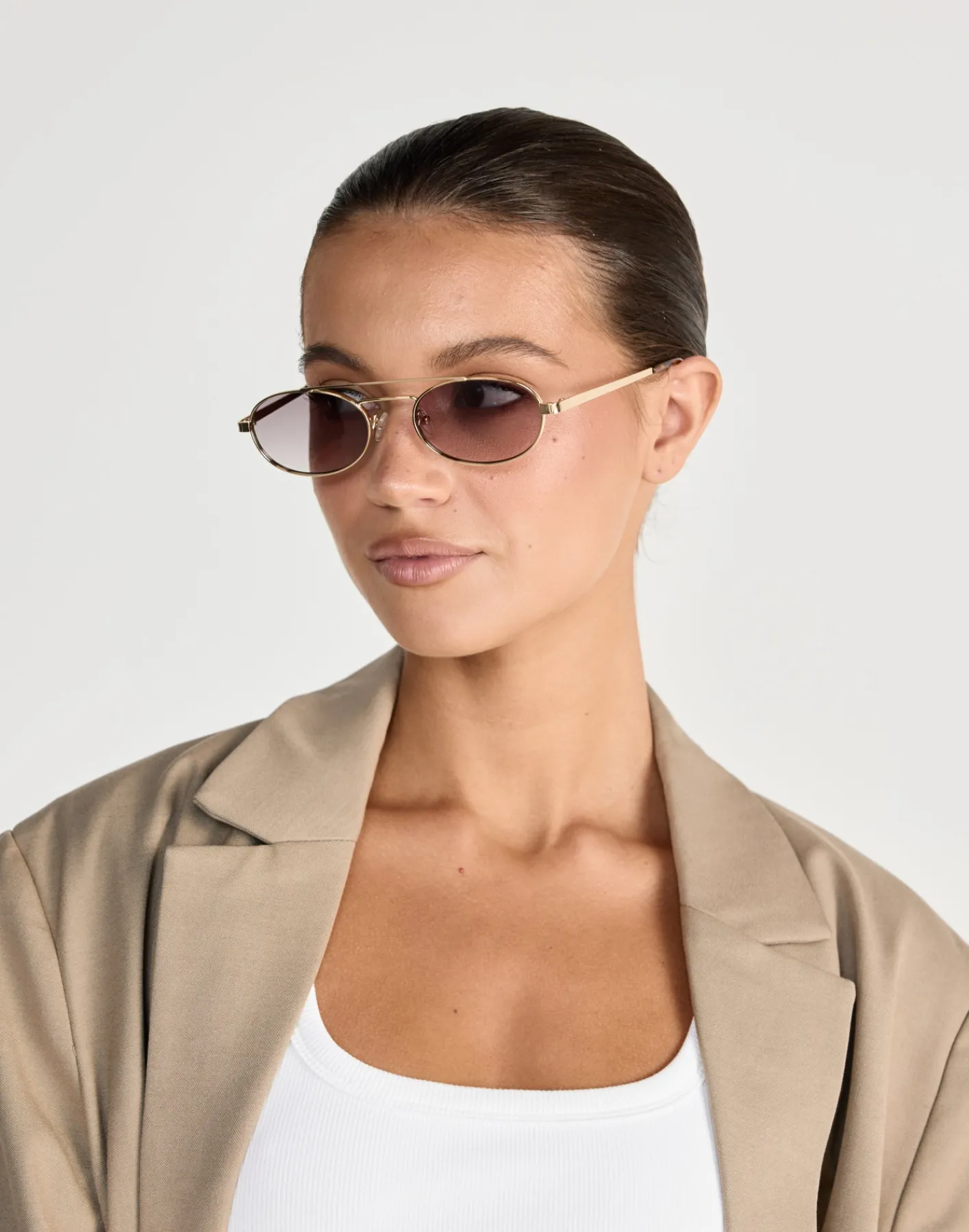 The Winnie Sunglasses (Gold-Smoke Fade) - By Banb*BANBE Outlet