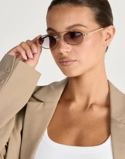 The Winnie Sunglasses (Gold-Smoke Fade) - By Banb*BANBE Outlet