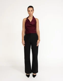 Theda Top (Plum)*CHARCOAL Hot