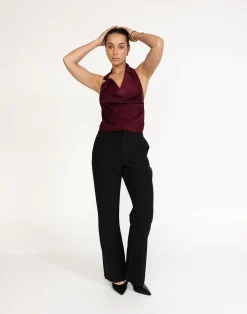 Theda Top (Plum)*CHARCOAL Hot