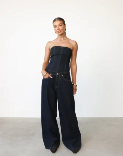 Toni Denim Corset (Indigo)*CHARCOAL Hot
