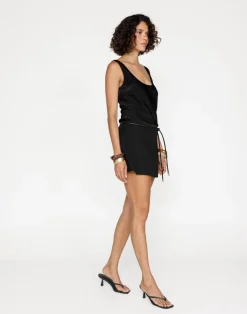 Tonya Mini Skirt (Black)*CHARCOAL Clearance