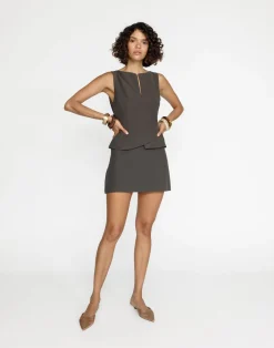 Tonya Mini Skirt*CHARCOAL New