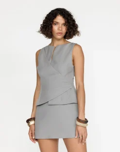 Tonya Mini Skirt (Cloudy)*CHARCOAL Outlet
