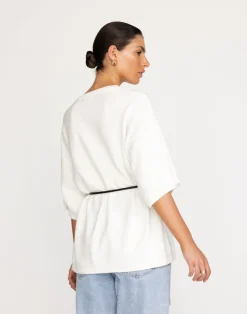 Tricia Top (White)*CHARCOAL New