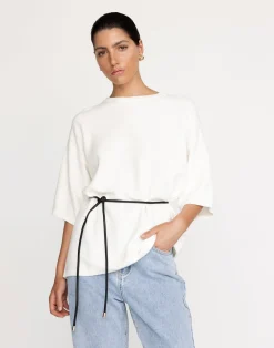 Tricia Top (White)*CHARCOAL New