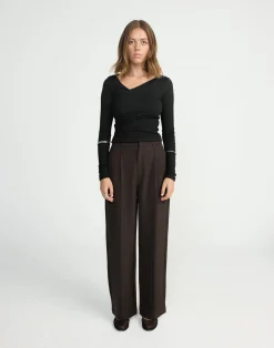 Twyla Long Sleeve Top (Black)*CHARCOAL CLOTHING New