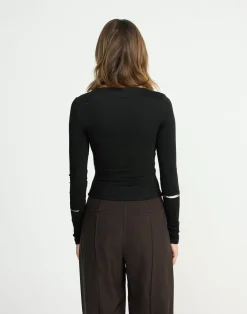 Twyla Long Sleeve Top (Black)*CHARCOAL CLOTHING New