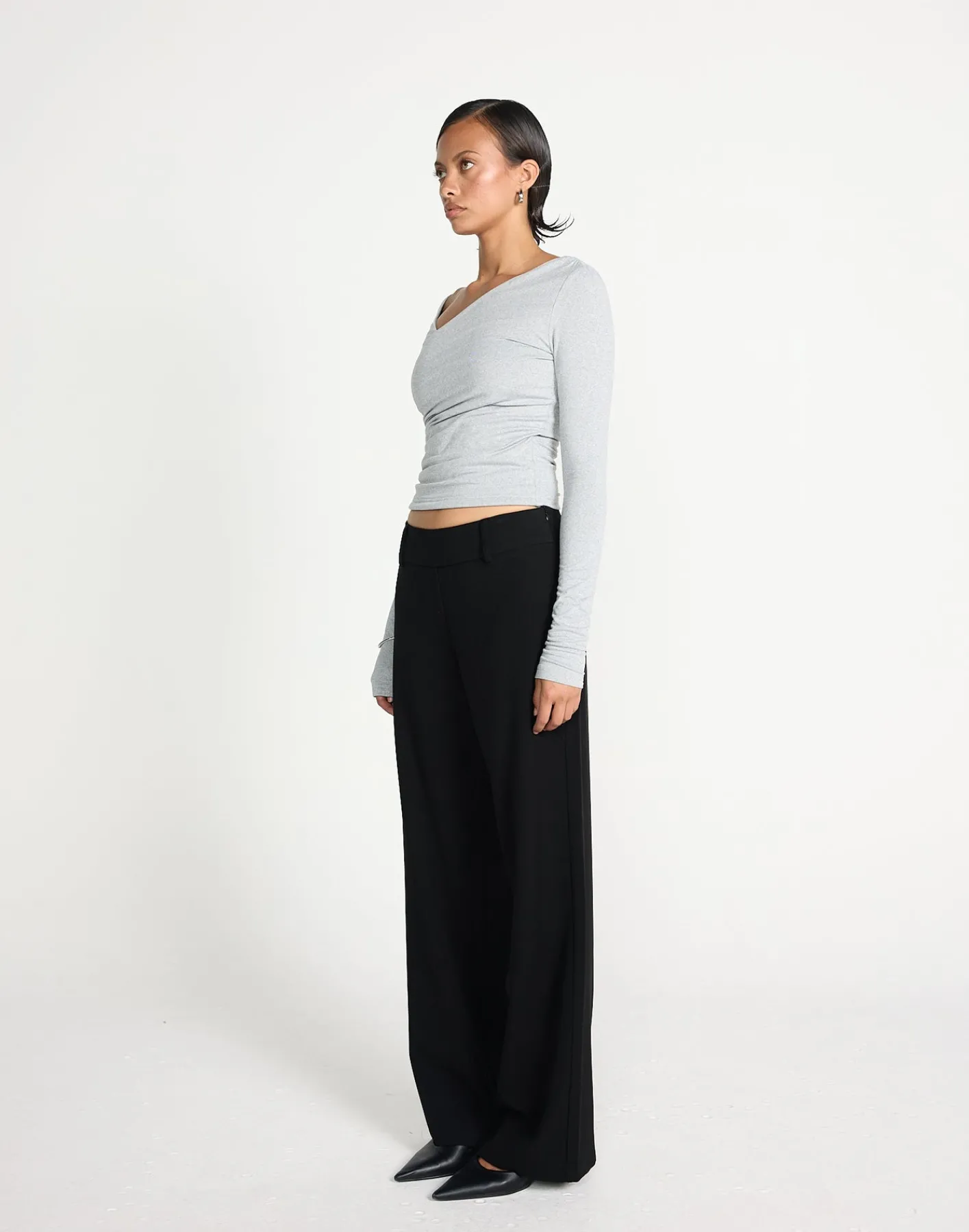 Twyla Long Sleeve Top (Grey Marle)*CHARCOAL CLOTHING Hot