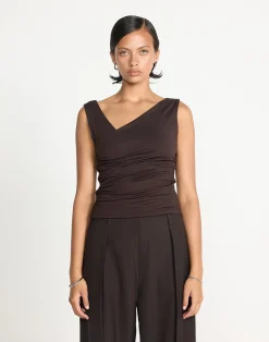 Twyla Top (Chocolate)*CHARCOAL CLOTHING Clearance