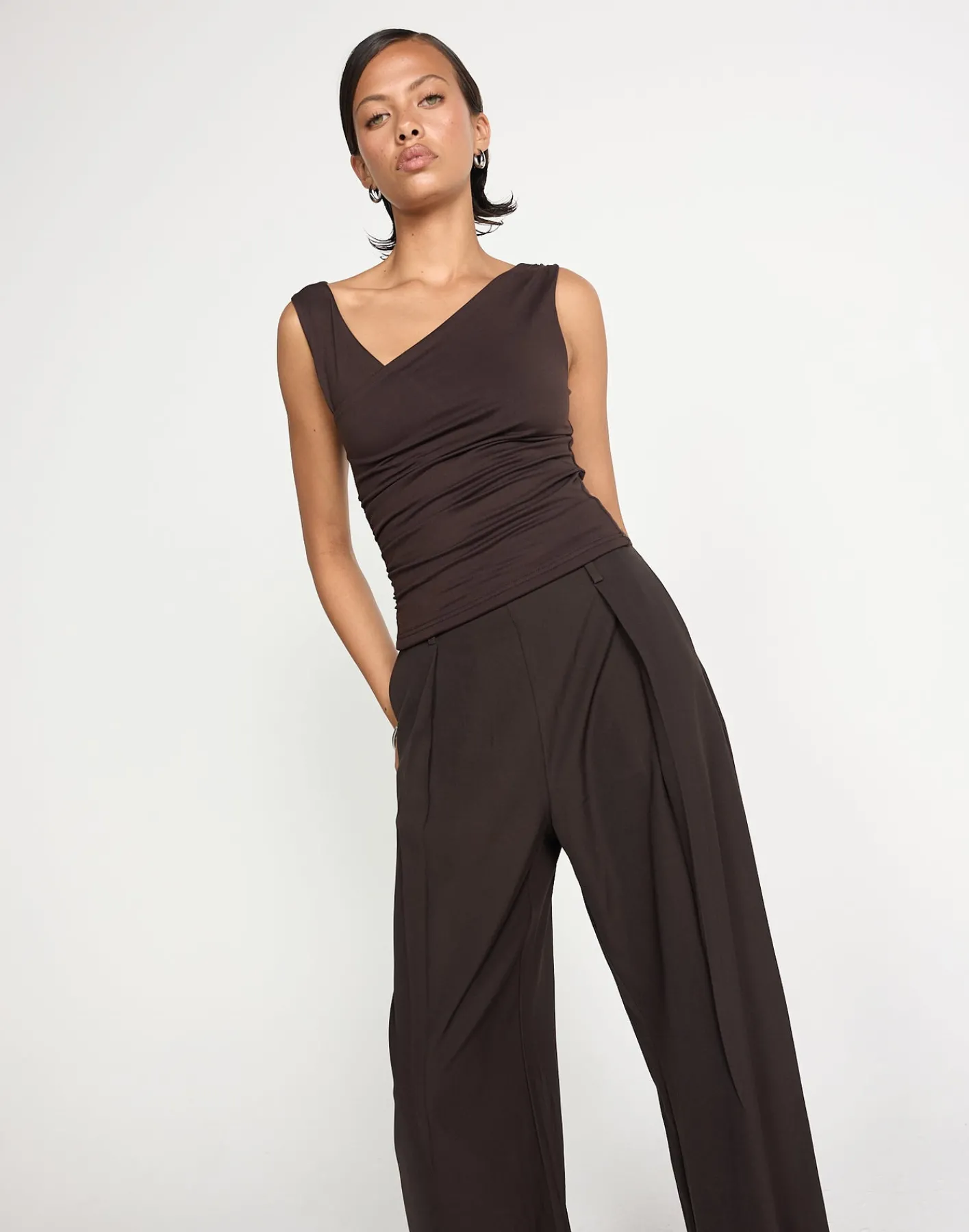 Twyla Top (Chocolate)*CHARCOAL CLOTHING Clearance