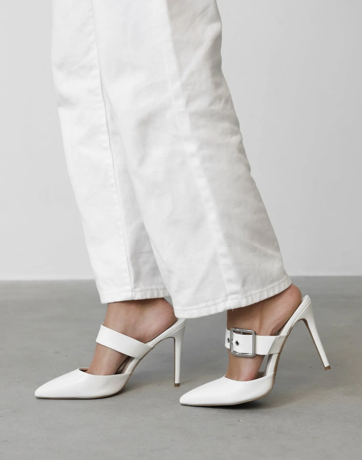 Usha Heels (White) - By*Billini Outlet