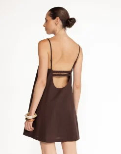 Valerie Mini Dress (Chocolate)*CHARCOAL Fashion