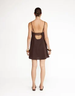 Valerie Mini Dress (Chocolate)*CHARCOAL Fashion