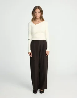 Vandelia Pants - Petite (Chocolate)*CHARCOAL CLOTHING Online