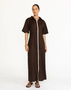 Vero Maxi Dress (Chocolate)*CHARCOAL Hot