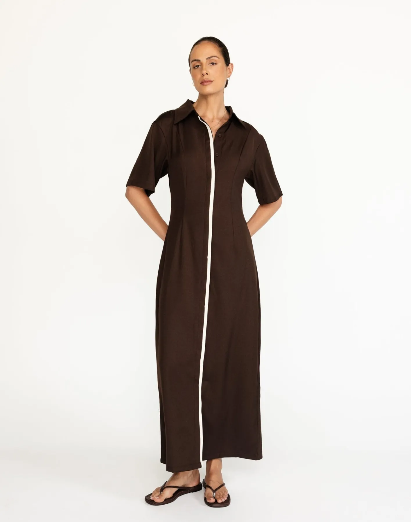 Vero Maxi Dress (Chocolate)*CHARCOAL Hot