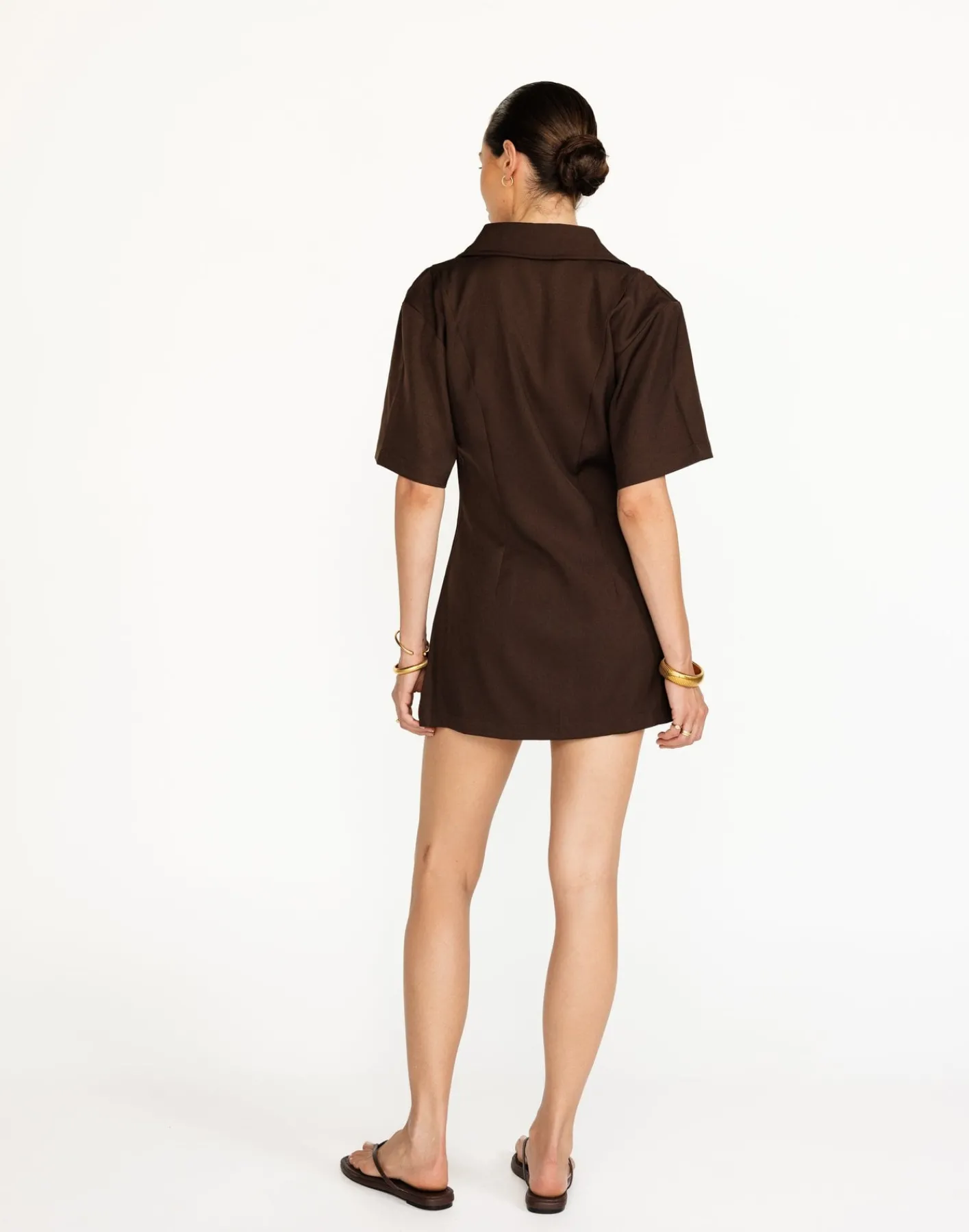Vero Mini Dress (Chocolate)*CHARCOAL Sale