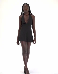 Victoria Mini Dress (Black)*CHARCOAL Outlet
