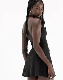 Victoria Mini Dress (Black)*CHARCOAL Outlet