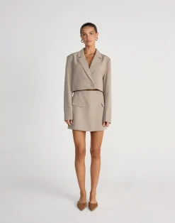 Waverly Cropped Blazer (Dusty Sage)*CHARCOAL CLOTHING Discount