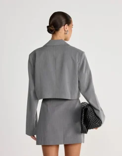 Waverly Mini Skirt (Grey)*CHARCOAL CLOTHING Outlet