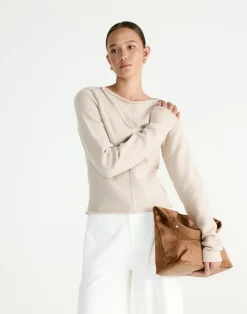 Wynter Long Sleeve Top (Latte)*CHARCOAL Hot