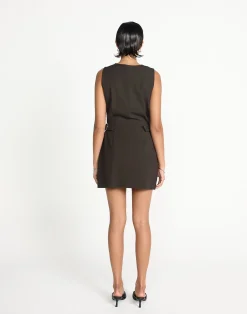 Yori Mini Dress (Chocolate)*CHARCOAL CLOTHING Best